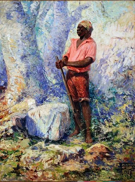 Zumbi, par Antônio Parreiras, 1927 - Racines de la Capoeira